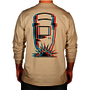 Benchmark FR® 3X Beige Second Gen Jersey Cotton Flame Resistant T-Shirt With Weld Mask Graphic