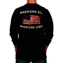 Benchmark FR® 2X Black Benchmark 3.0 Cotton Flame Resistant T-Shirt With American Oil American Jobs Graphic