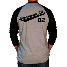 Benchmark FR® Medium Black and Gray Benchmark 3.0 Cotton Flame Resistant T-Shirt With Team Jersey Graphic