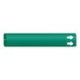 Brady® 13/16" X 13/16" Green/White BradySnap-On™ Plastic Pipe Marker