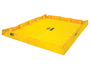 Justrite® 8' X 10' X 8" QuickBerm® Lite Yellow PVC Coated Fabric Spill Berm