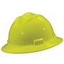 Bullard® Hi-Viz Yellow HDPE Full Brim Hard Hat With Pinlock/4 Point Pinlock Suspension