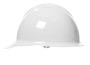 Bullard® White Thermoplastic Cap Style Hard Hat With Ratchet/6 Point Ratchet Suspension