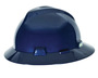 MSA Blue V-Gard® Polyethylene Full Brim Hard Hat With Pinlock/4 Point Pinlock Suspension