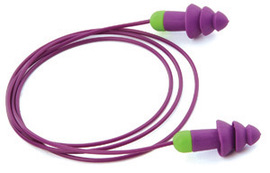 Moldex® Rockets® Flanged Thermoplastic Elastomer Corded Earplugs (NRR 27)