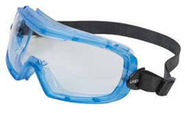 Honeywell Uvex Entity™ Chemical Splash Impact Goggles With Blue Frame And Clear Anti-Fog Lens