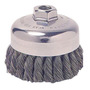 Weiler® 2 3/4" X 1/2" - 13" Mighty-Mite™ Stainless Steel Knot Wire Cup Brush
