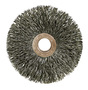 Weiler® 3" X 1/2" - 3/8" Copper Center™ Steel Crimped Wire Small Diameter Wheel Brush