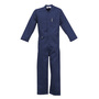 Stanco Safety Products™ Large Blue Indura®/UltraSoft® Flame Resistant Coveralls With Front Zipper Closure