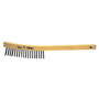 Weiler® 6" Steel Scratch Brush With Curved Handle Handle
