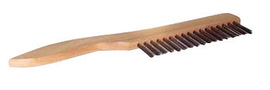 Weiler® 5" Steel Scratch Brush With Shoe Handle Handle