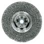 Weiler® 4" X 1/2" - 5/8" Trulock™ Stainless Steel Crimped Wire Wheel Brush