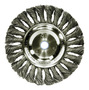 Weiler® 6" X 5/8" - 1/2" Dualife™ Stainless Steel Knot Wire Wheel Brush