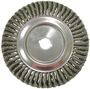 Weiler® 12" X 1 1/4" Dualife™ Steel Knot Wire Wheel Brush