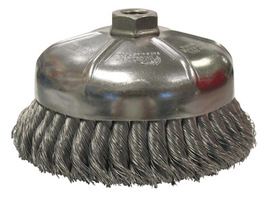 Weiler® 6" X 5/8" - 11 Stainless Steel Knot Wire Cup Brush