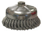 Weiler® 6" X 5/8" - 11 Stainless Steel Knot Wire Cup Brush