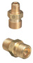 Western® CGA-347 Male RH X 1/2" NPT .825" - 14 NGO Brass 5000 psig Valve Outlet Adapter (For Manifold Pipeline)