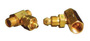 Western CGA-300 Female RH Brass 500 psig Manifold Coupler Tee With Without Check Valve