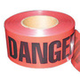 Harris Industries 3" X 1000' Red 4 mil Polyethylene BT Series Barricade Tape "DANGER DANGER DANGER"