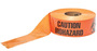 Harris Industries 3" X 1000' Orange 4 mil Polyethylene BT Series Barricade Tape "CAUTION BIOHAZARD"