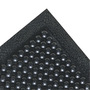 Superior Manufacturing 2' X 3' Black Molded Rubber NoTrax® Comfort-Eze™ Anti Fatigue Floor Mat