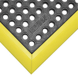 Superior Manufacturing 3' X 3' Black Nitrile Rubber NoTrax® Niru® Cushion-Ease® Anti Fatigue Floor Mat