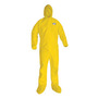 Kimberly-Clark Professional™ Large Yellow KleenGuard™ A70 1.5 mil Polypropylene/Polyethylene Coveralls
