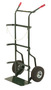 Harper™ Series 700 Cylinder Hand Truck With 10" X 3 1/2" Pneumatic 4-Ply Tire-Tube Wheels And 9" X 18" Base Plate (For Medium To Large Cylinders)