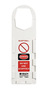 Brady® 11 3/4" X 3 1/2" Black/Red/White SCAFFTAG® Plastic Tag Holder (Box of 10 Each) "DANGER DO NOT USE SCAFFOLD"