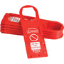 Brady® 11.75" X 3.5" Red/White SCAFFTAG® Plastic Tag Holder (10 Per Box) "DANGER DO NOT USE SCAFFOLD"