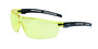 Honeywell Uvex Tirade™ Rimless Black Safety Glasses With Amber Uvextra® Anti-Fog Lens