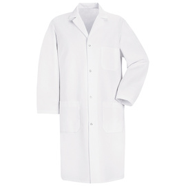 Red Kap® 3X/Regular White 5 Ounce 80% Polyester/20% Cotton Lab Coat With Gripper Closure