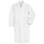 Red Kap® Medium/Regular White 5 Ounce Polyester/Cotton Lab Coat With Gripper Closure
