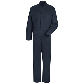 Red Kap® 2X/Regular Navy 8.5 Ounce 100% Cotton Coveralls With Concealed Front Button Closure