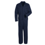 Red Kap® Large/Regular Navy 65% Polyester/35% Combed Cotton Coveralls With Zipper Closure