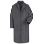 Red Kap® Large/Regular Charcoal 65% Polyester/35% Combed Cotton Shop Coat With Gripper Closure