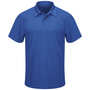 Bulwark Medium Blue Red Kap® 100% Polyester Knit Polo Shirt