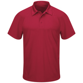 Bulwark Medium Red Red Kap® 100% Polyester Knit Polo Shirt