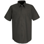 Red Kap® 4X/Tall Gray 4.25 Ounce Polyester/Cotton Shirt With Button Closure