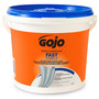 GOJO® 130 Wipe Bucket Clear GOJO® Fresh Citrus Scented Hand Cleaner Wipes