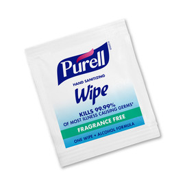 GOJO® 1000 Wipe Packets Clear PURELL® Fragrance-Free Hand Sanitizer Wipes
