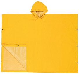 MCR Safety® Yellow Schooner .35 mm PVC/Polyester Poncho