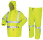 MCR Safety® Large Hi-Viz Yellow/Green Luminator™ .40 mm Polyurethane/Polyester Suit
