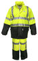 MCR Safety® Large Black/Hi-Viz Green Luminator™ .40 mm Polyester/Polyurethane Suit