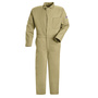Bulwark® 50 Tall Khaki EXCEL FR® Twill Cotton Flame Resistant Coveralls With Zipper Front Closure