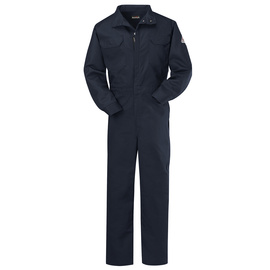 Bulwark® 64 Regular Navy Blue Westex Ultrasoft® Twill/Cotton/Nylon Flame Resistant Coveralls With Zipper Front Closure