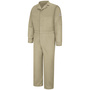 Bulwark® 48 Regular Khaki EXCEL FR® ComforTouch® Sateen/Cotton/Nylon Flame Resistant Coveralls With Zipper Front Closure