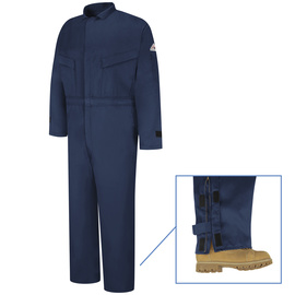 Bulwark® 56 Tall Navy Blue Cotton/Nylon Flame Resistant Coveralls