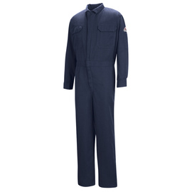 Bulwark® 46 Tall Navy Blue Modacrylic/Lyocell/Aramid Flame Resistant Coveralls With Zipper Front Closure