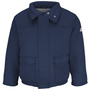 Bulwark® Medium Regular Navy Blue Westex Ultrasoft® Twill/Cotton/Nylon Flame Resistant Jacket With Cotton Lining Zipper Front Closure